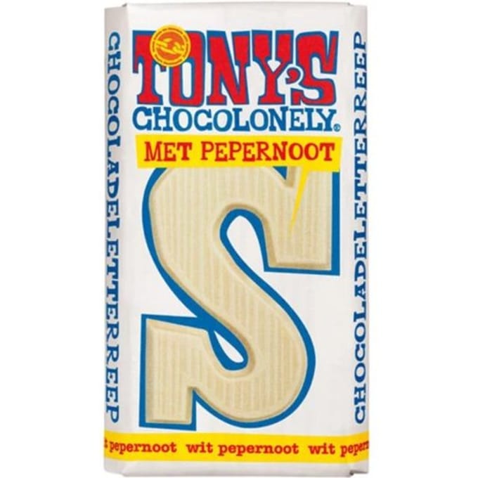 Tony’s chocolonely letterreep s - wit pepernoot