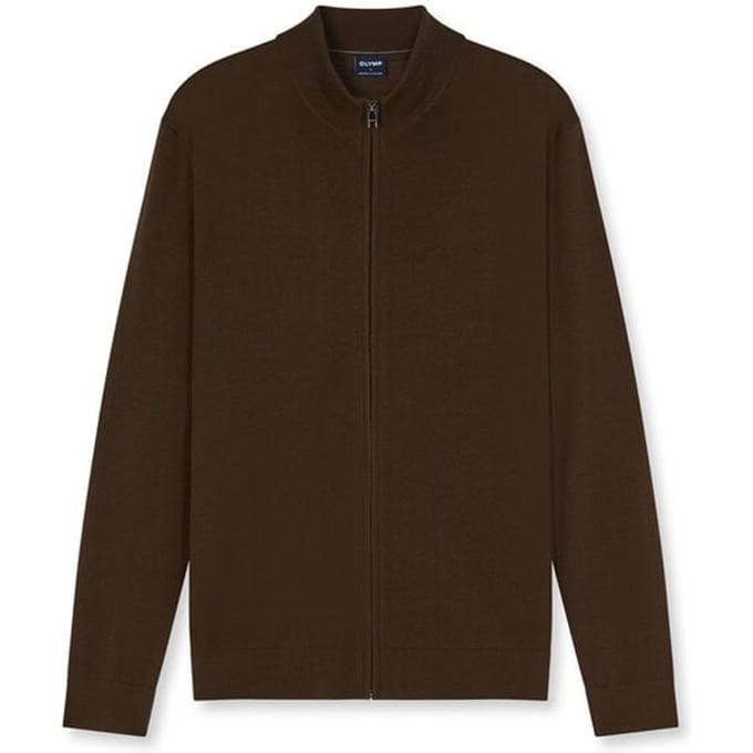 OLYMP Casual Breisel, Zwart-Bruin