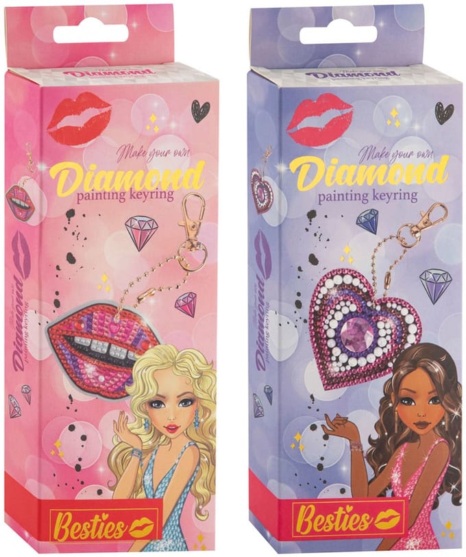 Diamond Painting Sleutelhanger maken knutselset voor kinderen.