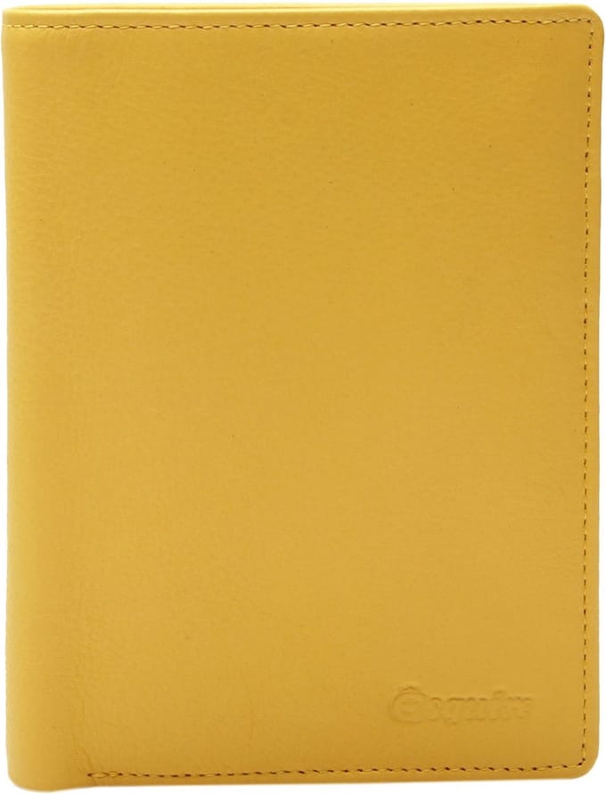 Esquire Leren Portemonnee Viktoria Wallet Yellow Geel