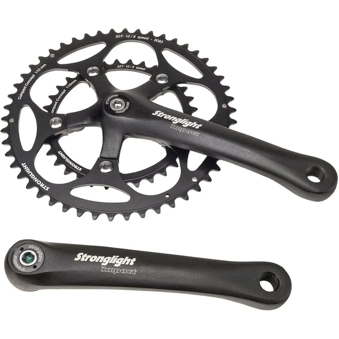Road crankstel Stronglight Impact 9-10V. 172,5 mm 50-34 8V.