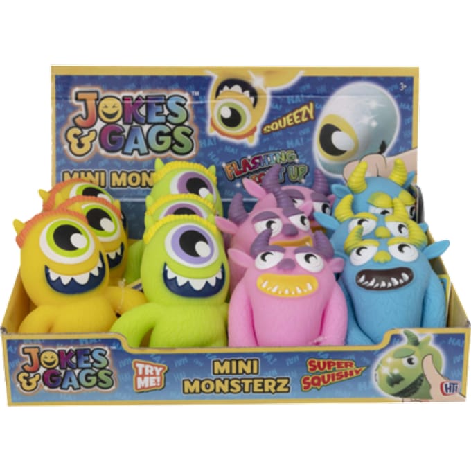 Jokes & Gags Squishy Mini Monsterz Light-Up Super Squeezy Toy - Assorti
