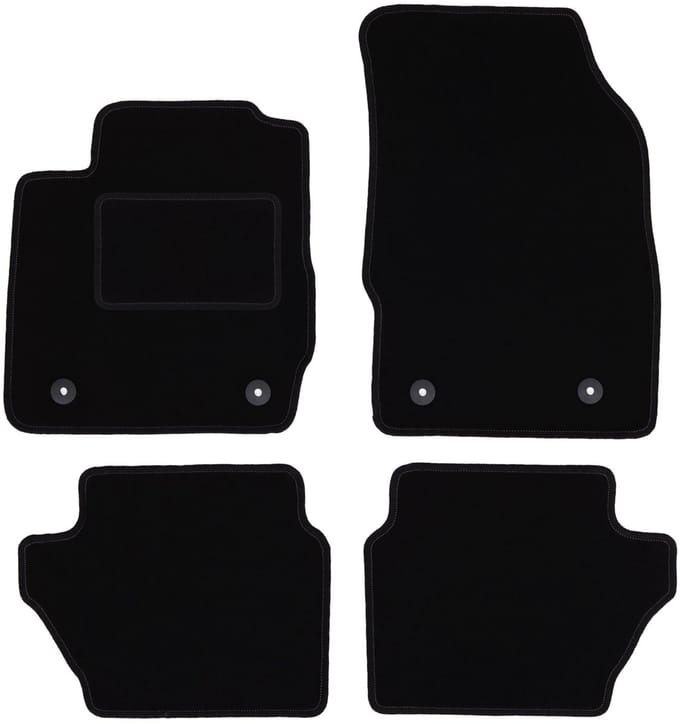 Zwarte veloursmatten voor: Mazda 2 II hatchback (2007-2015)