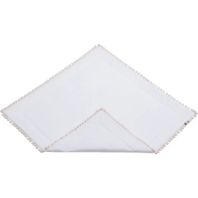 Tipi tapijt met pompons Yellow Tipi