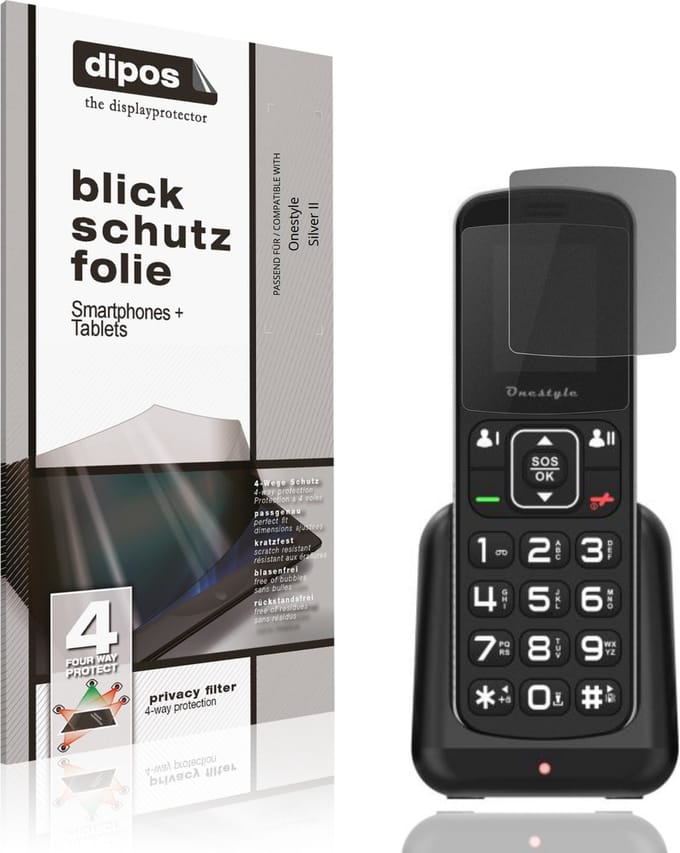dipos – Matte Privacy Screenprotector geschikt voor Onestyle Silver II | Anti-Spy Beschermfolie