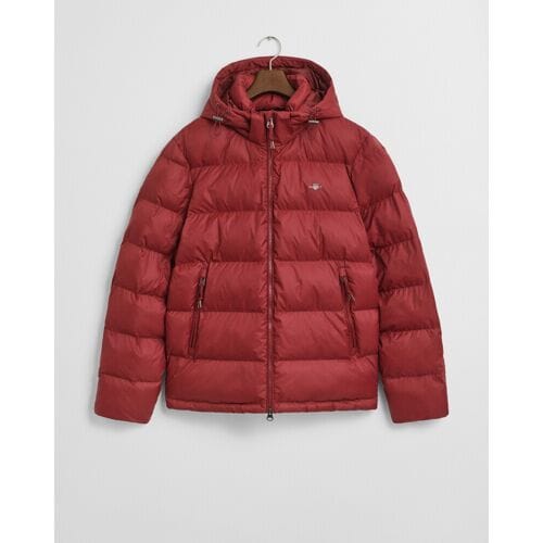 Gant Active Cloud Jacket Detachable Hood Plumped Red / male