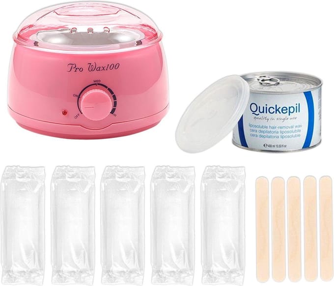 Waxapparaat starterset 100Watt - roze - Incl. blik en 100 strips