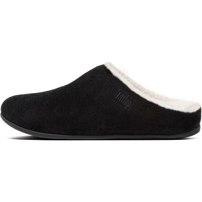 FitFlop Shearling pantoffels zwart - Maat 36
