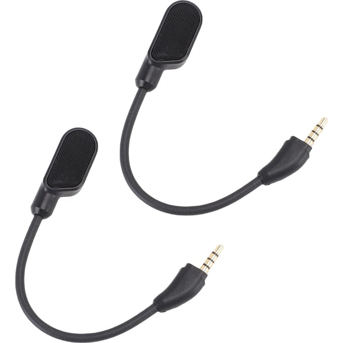 2 Stuks Gaming Headset Microfoon Geschikt voor HyperX Cloud III Bedrade Gaming Koptelefoon Ruisonderdrukkende 3.5mm Afneembare Microfoon