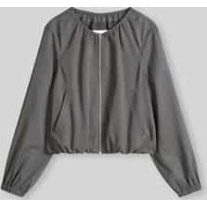 Loose fit jack van mix van lyocell en linnen