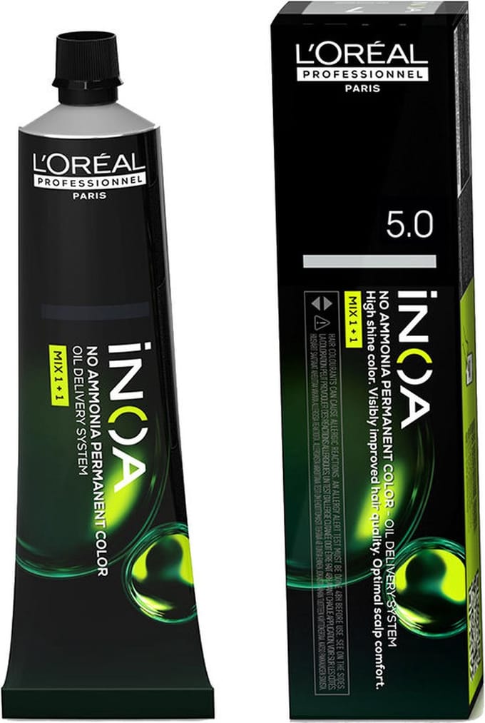 Permanente Kleur L'Oreal Professionnel Paris Inoa Nº 5.0 60 g
