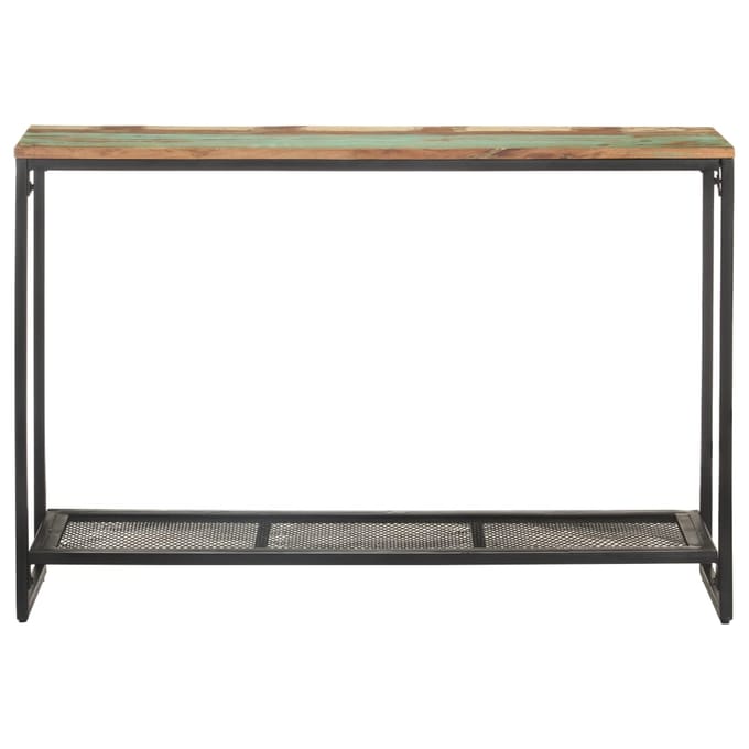 vidaXL - Wandtafel - 110x35x75 - cm - massief - gerecycled - hout