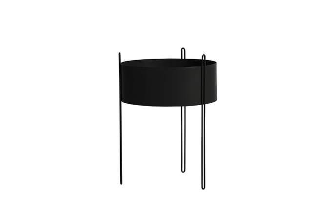 Woud Pidestall Bloempot - zwart - L