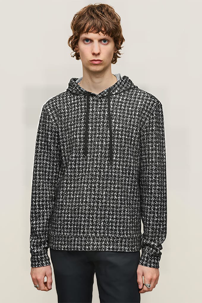 John Varvatos Delancey Regular Fit Ls Pop-up Hoodie Black Größe: S | Kaputzenpullis Outlet | Herren | Schwarz