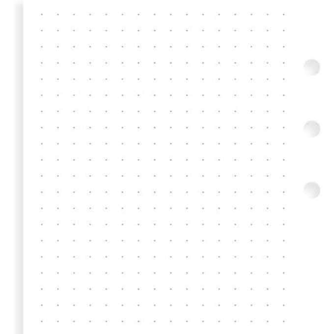 Filofax interieur, formaat personal, uitvoering dotted wit notitiepapier à 30 vel