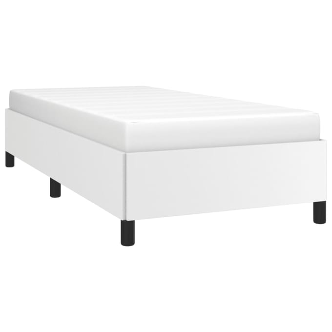 vidaXL - Bedframe - kunstleer - wit - 80x200 - cm