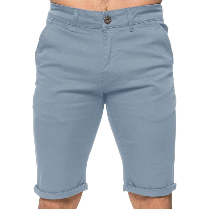 Enzo Heren Slim Fit Stretch Chino Korte Broek