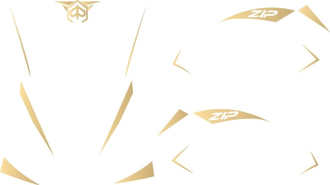 Stylingkit Voor Stickerset Special Piaggio Zip SP - Brush Goud