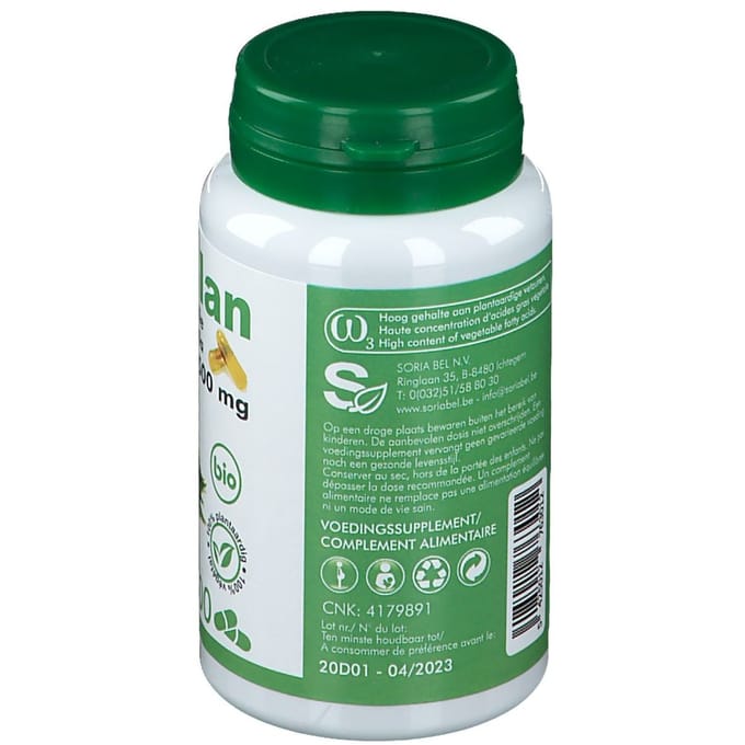 Soria - Perillan Perilla Olie 500 mg 100 capsules