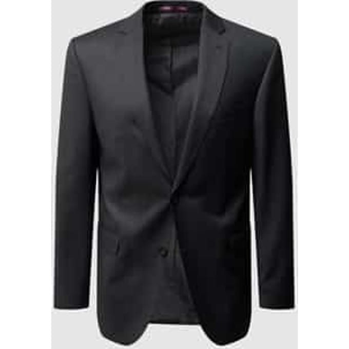 Modern fit colbert met 2 knopen van scheerwol