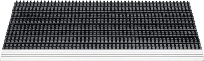 HAMAT Fantastic Alu Buitenmat 43x75 cm - Zwart - Polypropyleen - Aluminium Rand - 22 mm