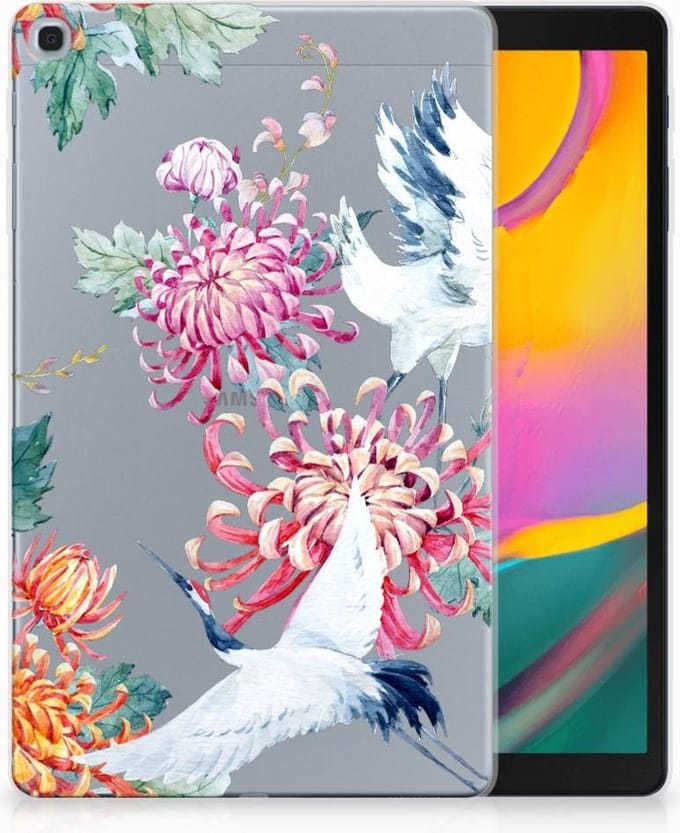 Samsung Galaxy Tab A 10.1 (2019) Back Case Bird Flowers