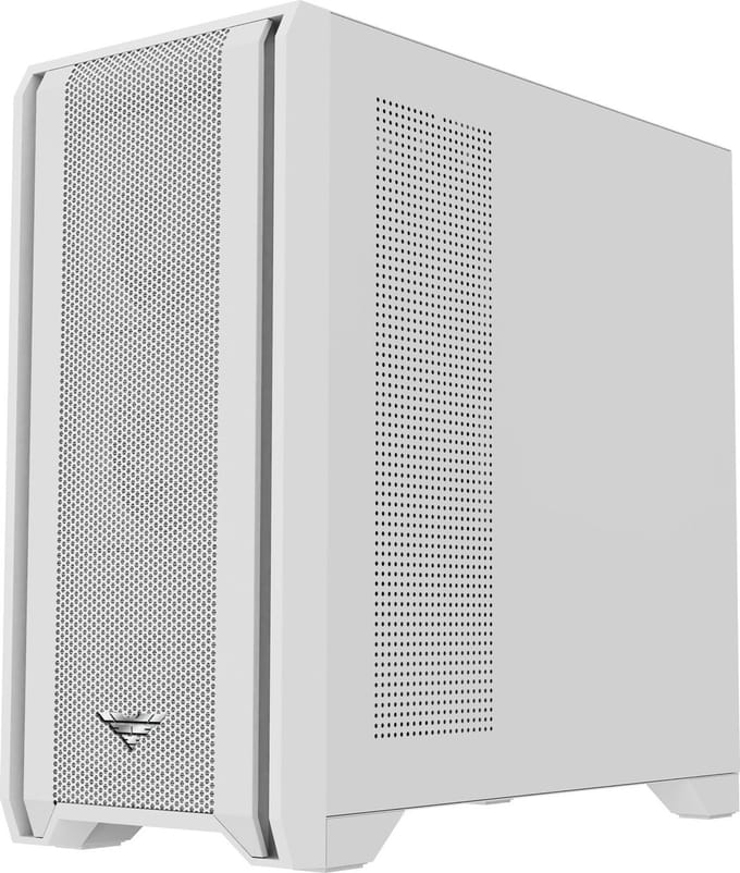 PREYON Nest Windy White - PC Case - Behuizing - Compatibel voor Micro-ATX, Mini-ITX - Zonder voeding - Wit