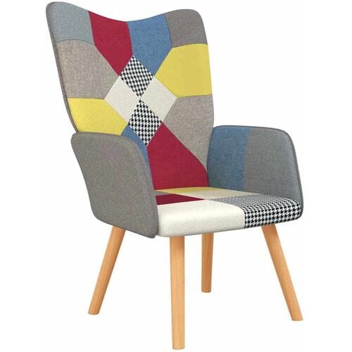 Vidaxl Fauteuil, Patchwork, Bekleed met Stof