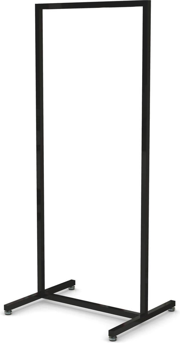 Hoog model zwart Italiaans design kledingrek 60 cm