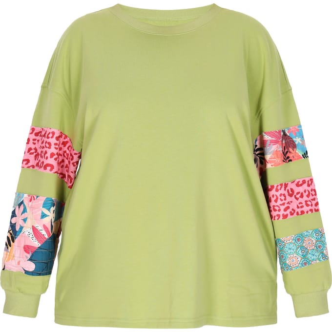 IZIA Plussize sweatshirt vrouwen Groen