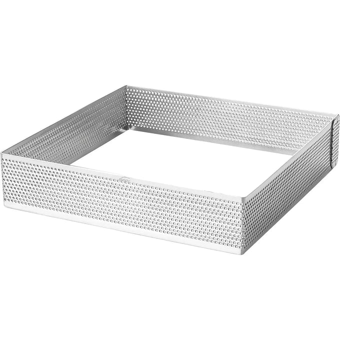 Vierkante geperforeerde taartvorm Lacor 7x7x3,5 cm