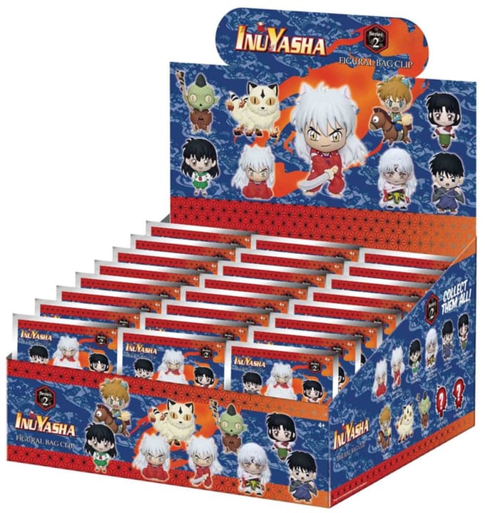 InuYasha 3D Foam Bag Clips Series 2 Display (24)