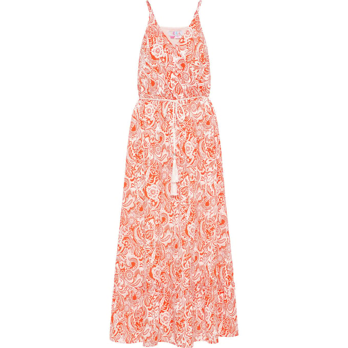 IZIA Jurk Dames rood wit