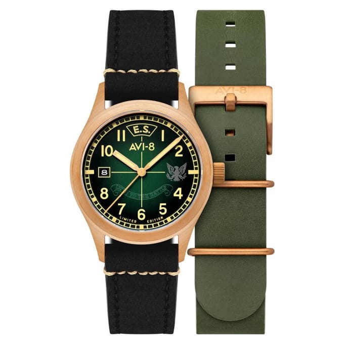 AVI-8 - AV-4145-03 - Polshorloge - Heren - Automatisch - Flyboy Eagle Squadron Bronze