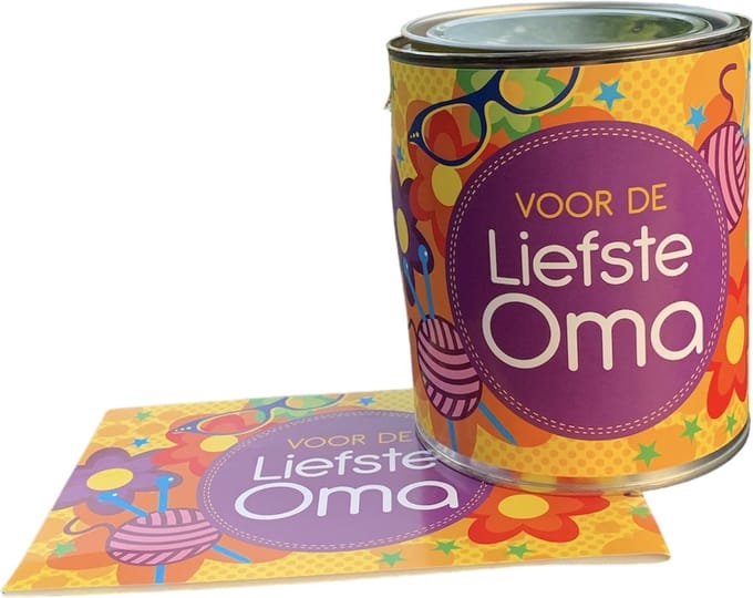 ?? Snoepblik voor de liefste Oma - snoepmix - hersluitbaar blik