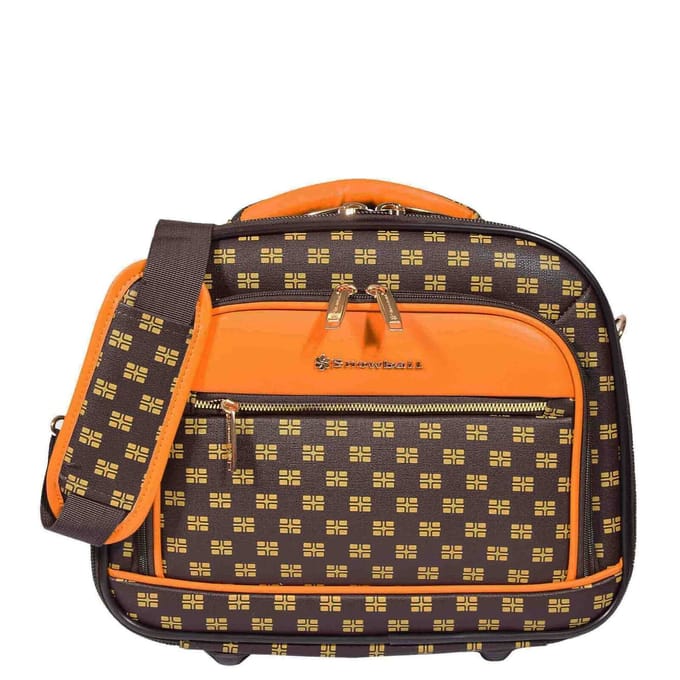 Bruine cosmetische tas