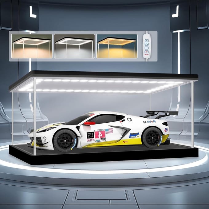 Transparante Displaykast voor Figuren en Modelauto's met LED-verlichting