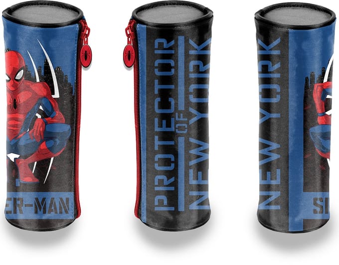 SpiderMan Etui Rond - 21 x 7 cm - Polyester