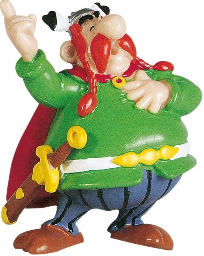Asterix Figuur Abraracourcix/Vitalstatistix The Chief 6 Cm