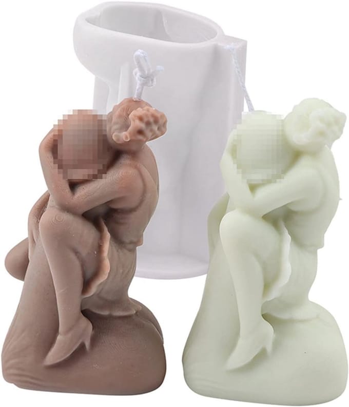 3D SilcoMallen voor het Maken van Lichaamskaarsen en Zeep