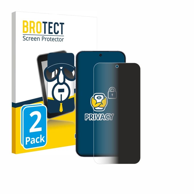 BROTECT - privacy screenprotector voor realme GT 8 - Folie Beschermfolie Blauwlichtfilter 2 Stuks