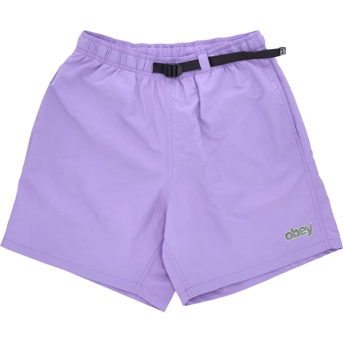 Easy Peak Web Short Herenshort Paarse Bloem