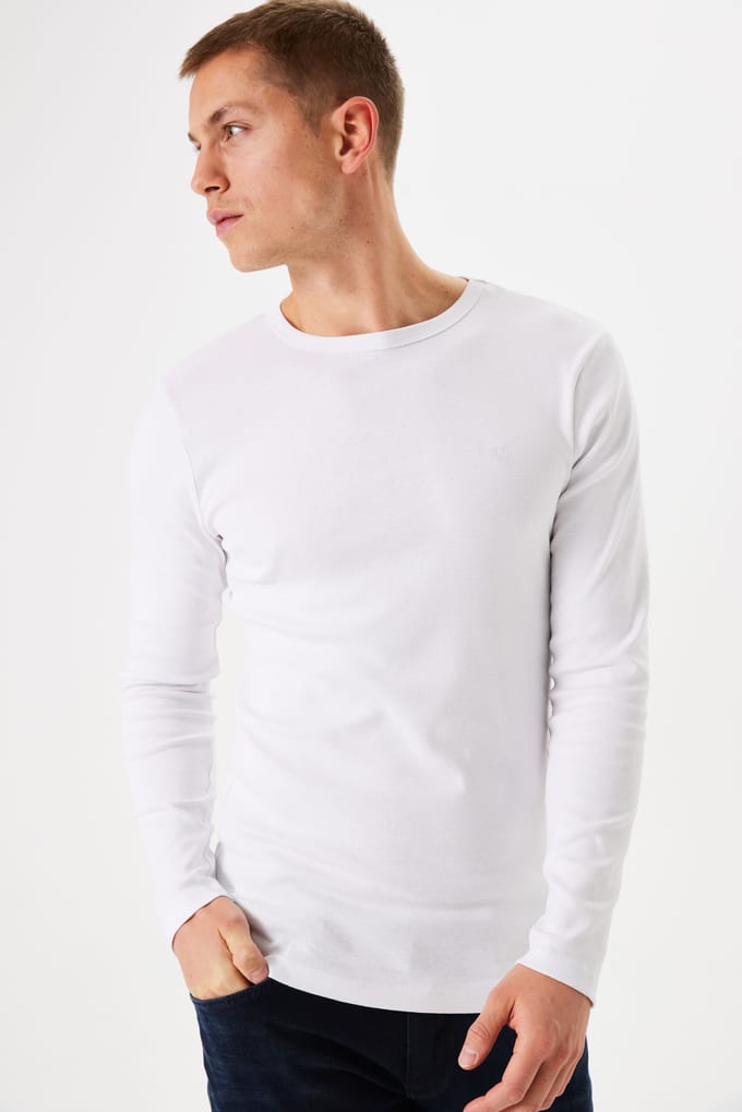 T-shirt met lange mouwen en ronde hals Garcia Basic