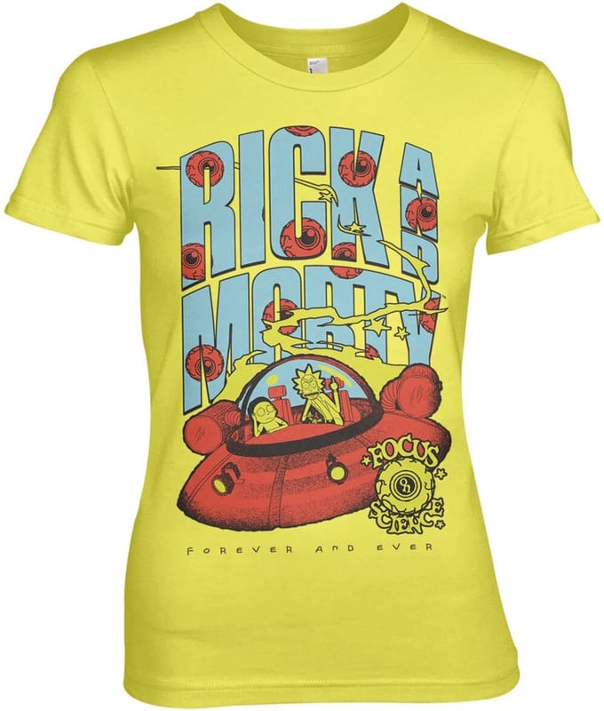 Rick and Morty T-shirt Focus On Science Girly Tee WB-5-RM017-H70-5