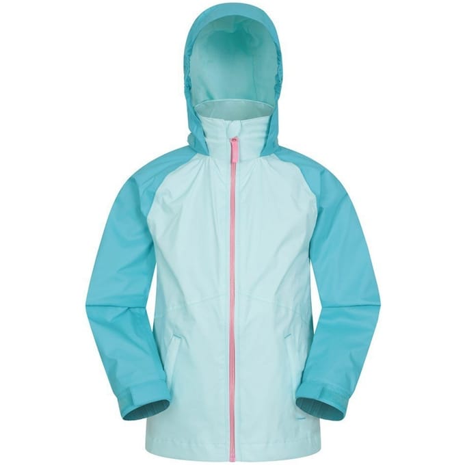 Mountain Warehouse Torrent II Waterdichte Jas voor kinderen/Kinderen (Lichtblauw)