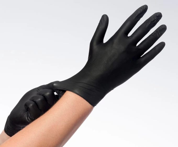 Comforties Soft Nitril Basic handschoenen Zwart 100 stuks Maat: XL Comforties