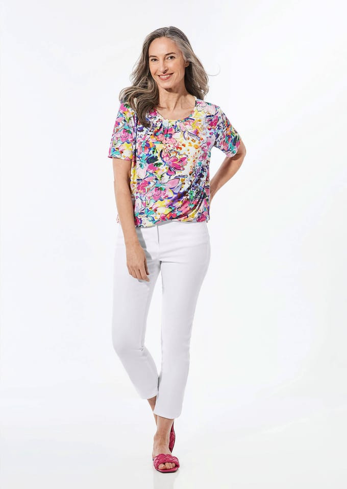 5-pocket model - wit - Gr. 50 van Goldner Fashion