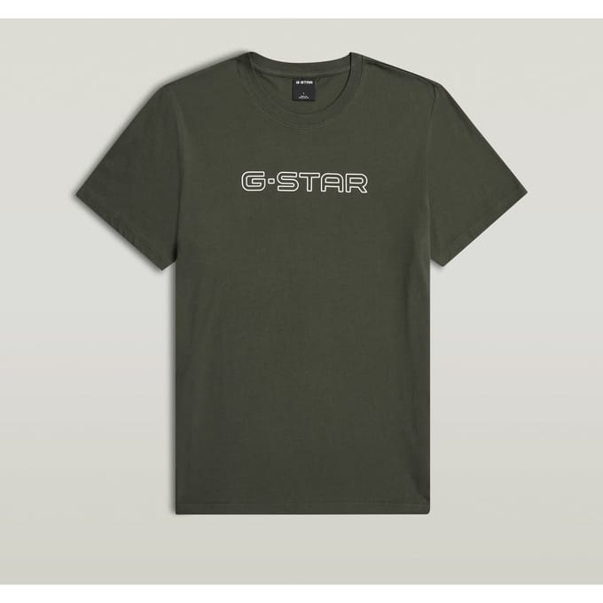 G-Star  Slim R T S/s Asfalt Taglia: M | Magliette basic Outlet | Uomo