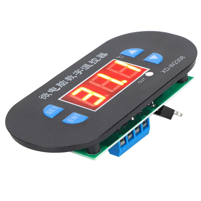 Incubator Digitale LED Temperatuurregelaar ?55?120 celsius Thermostaat 10A 1 Relais DC12V red