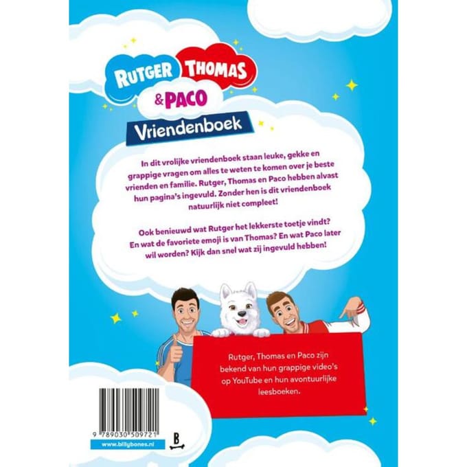 Het vriendenboek van Rutger, Thomas en Paco Vriendenboekjes